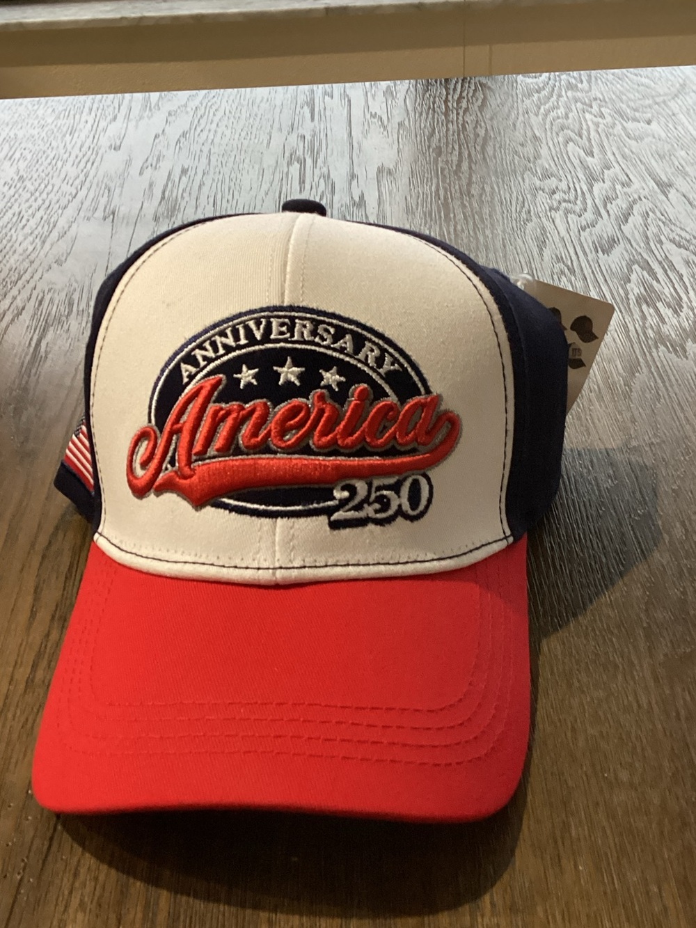 America 250 Anniversary Trucker Hat - Red White Navy